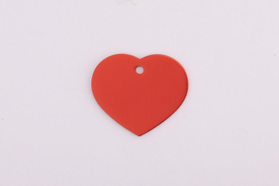 Anodized Heart Tags