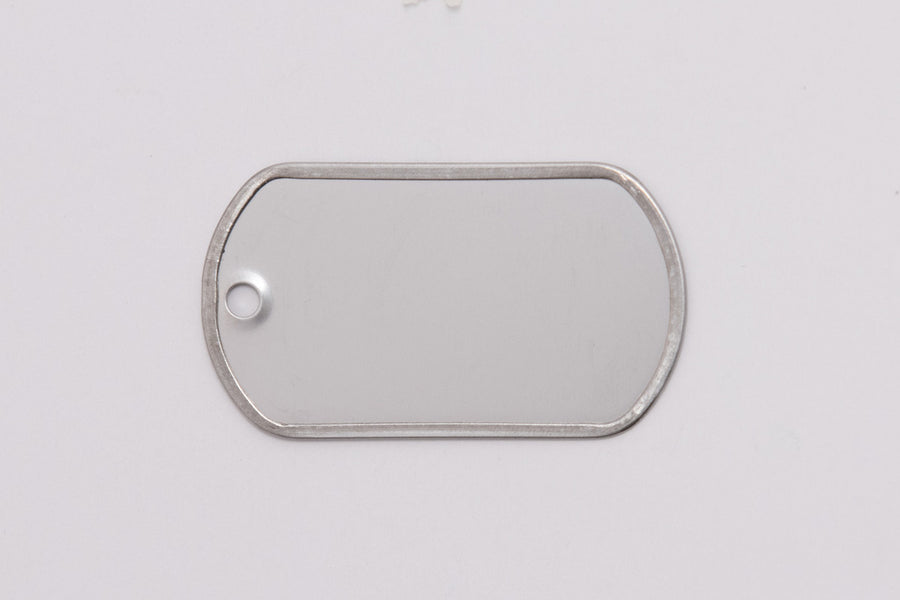 Stainless Steel Rolled Edge Tag
