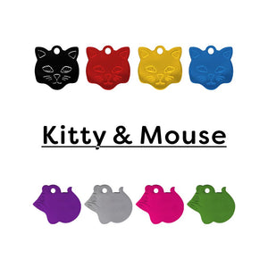 Special Offer - Anodized Kitty & Mouse Tags