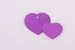Anodized Heart Tags