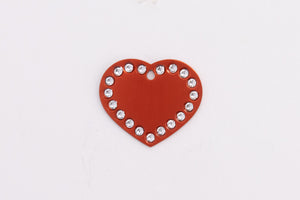 GS102 Swarovski Heart Tags
